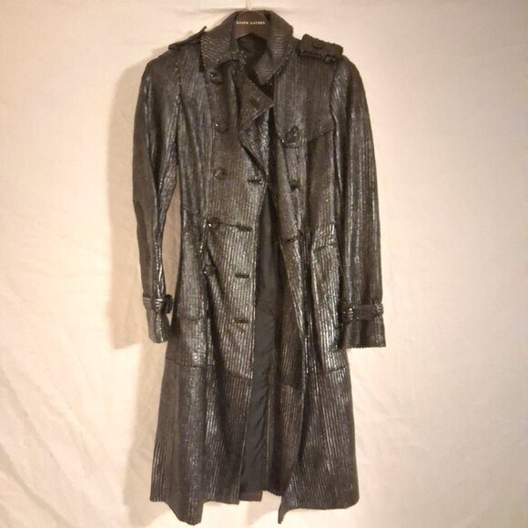 Burberry Prorsum Leather coat Pristine condition size US 4/ IT 38 - Picture 1 of 9